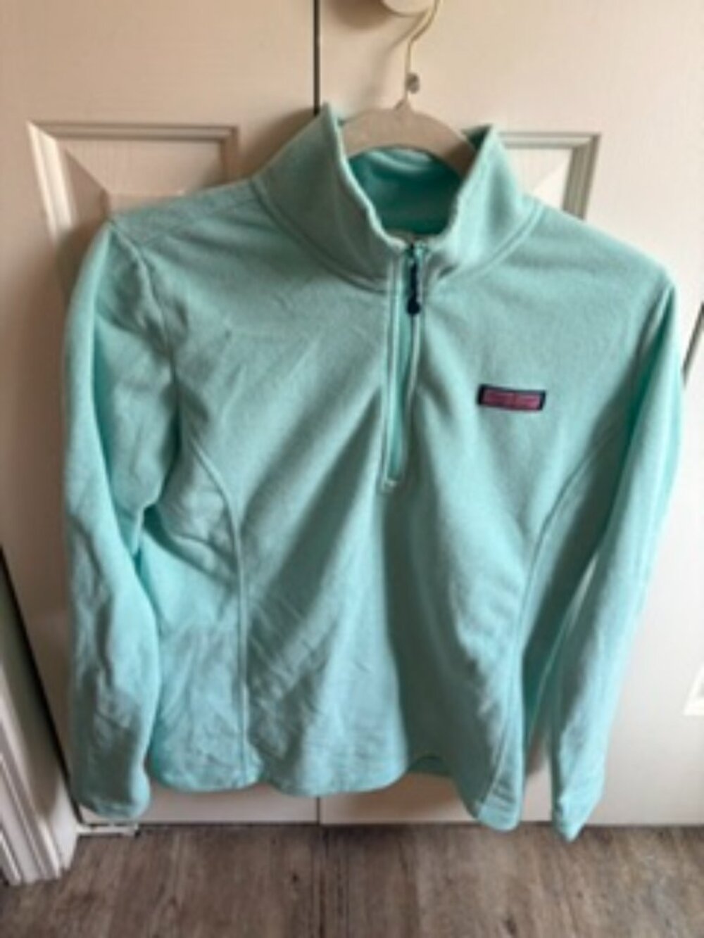 Vineyard Vines Aqua light fleece sweatshirt 3/4 zip size s